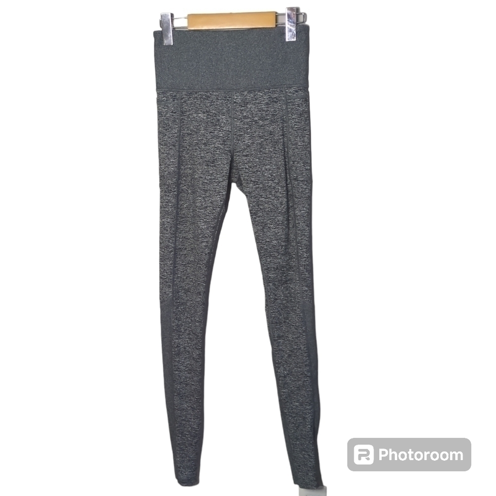 Athleta Exhale Stash Pocket Heel Tight S Softluxe‎ Dark Heathered Grey